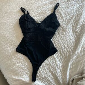 2bella Mesh Bodysuit Black